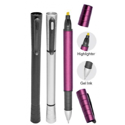 [Plastic] Gel Ink Pen - PP2820G with Highlighter